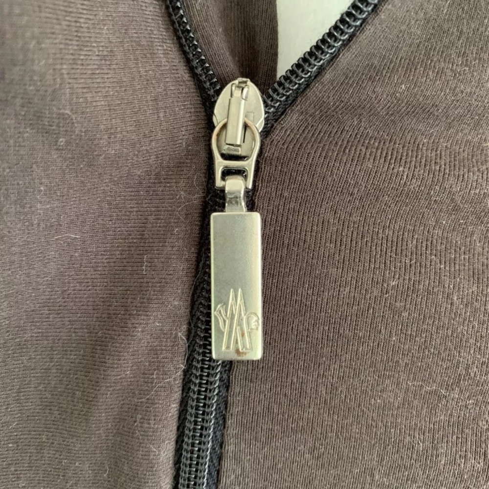 Moncler Full zip fitted top mock neck made Italy size small - Picture 9 of 13